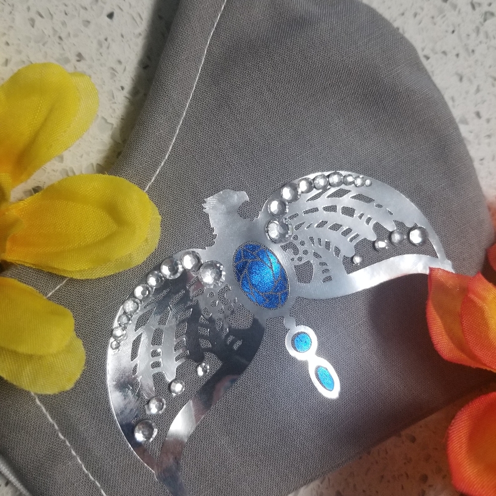 Ravenclaw Diadem fabric mask with pocket and wire